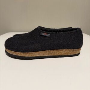 Stegmann Wool Felt Clog Cork Sole Graphite Women’s EU 38 US 7